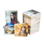 Colecție de albume de absolvenți cu copertă mată personalizată cu numele școlii și al clasei