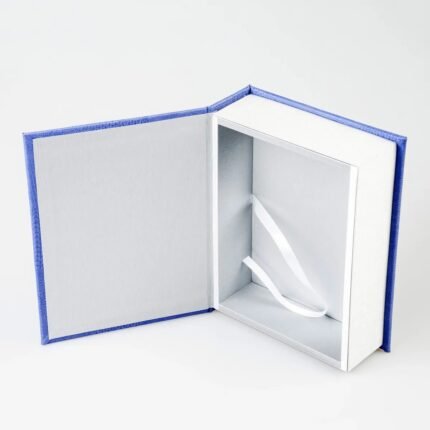 Caja rígida para fotos impresas, exterior de ecopiel, interior de terciopelo, FotoVmag