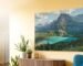Tablou canvas premium cu ramă din lemn natural, print Canon Lucia PRO pe pânză de bumbac 330 g, montat pe perete